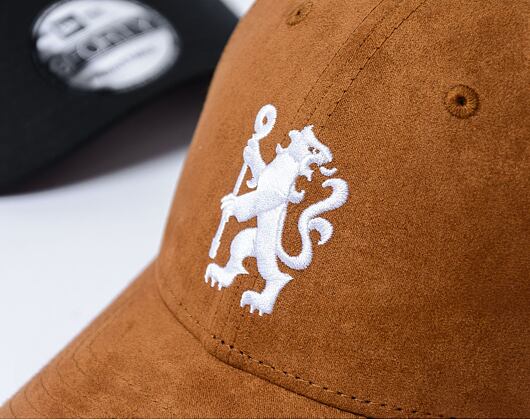 Kšiltovka New Era - 9FORTY Suede - Chelsea FC Lion Crest - Brown