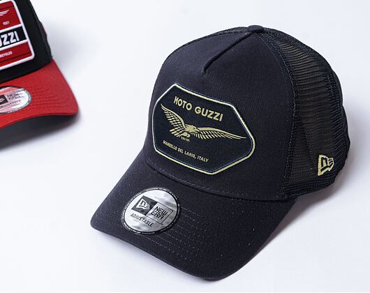 Kšiltovka New Era - 9FORTY Trucker Graphic Patch - Moto Guzzi - Navy