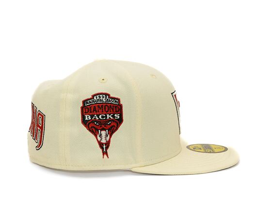 Kšiltovka New Era - 59FIFTY Upside-Down - Arizona Diamondbacks - Off White