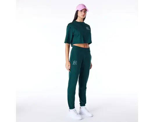 Dámské tepláky New Era - Diamante Joggers - NY Yankees - Dark Green