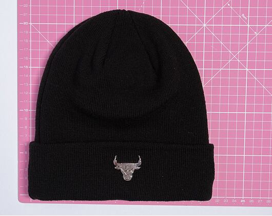 Kulich New Era - Medium Knit Metallic Cuff Beanie - Chicago Bulls - Black