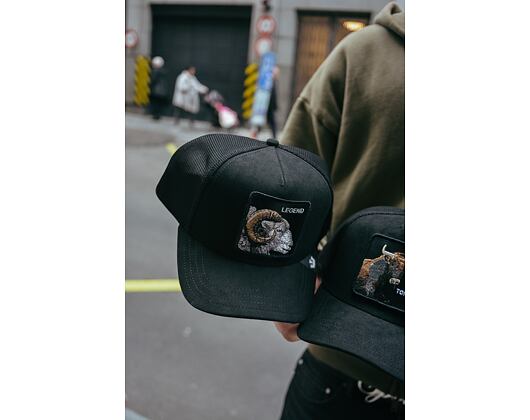 Kšiltovka Goorin Trucker - The Suede Ram - Black