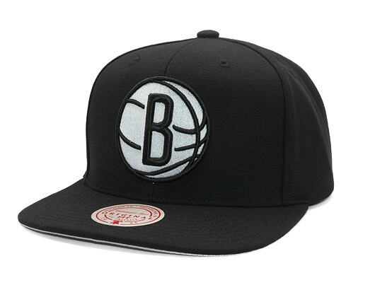 Kšiltovka Mitchell & Ness - Evergreen Black/White Snapback - Brooklyn Nets - Black