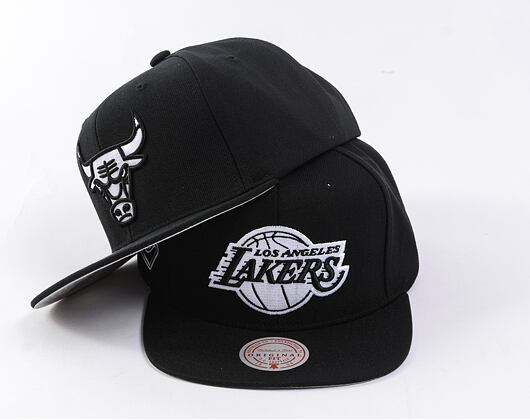 Kšiltovka Mitchell & Ness - Evergreen Black/White Snapback - Los Angeles Lakers - Black