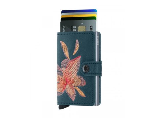 Secrid Miniwallet Stitched Magnolia Petrolio