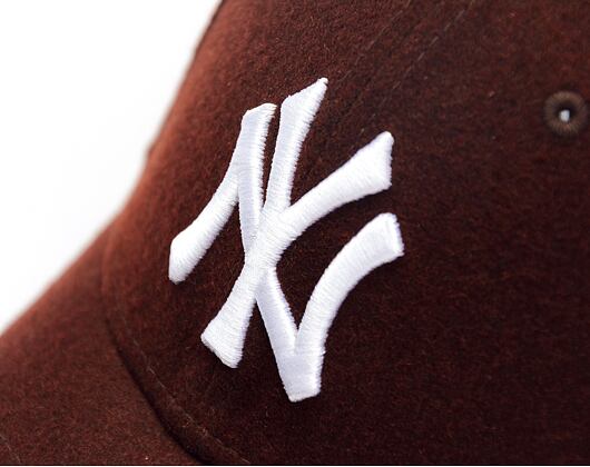 Kšiltovka New Era - 9FORTY MLB Melton Medium - NY Yankees - Brown / White