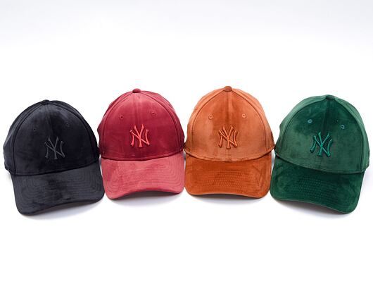 Dámská Kšiltovka New Era - 9FORTY Womens MLB Velour Midi - NY Yankees - Maroon