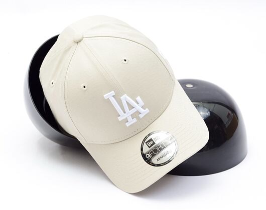 New Era 9FORTY MLB League Essential Los Angeles Dodgers Stone / Optic White Cap