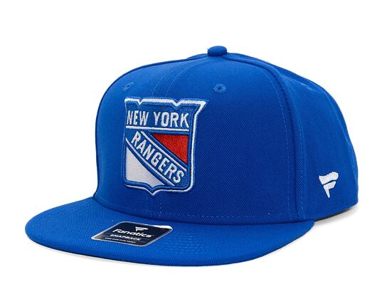 Kšiltovka Fanatics - New York Rangers - A/CAP Str Mid Crn Adj Sqv Sbk - Deep Royal