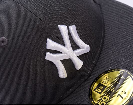 New Era 59FIFTY MLB Basic New York Yankees Fitted Graphite / White Cap