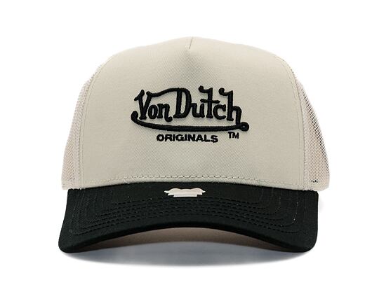 Kšiltovka Von Dutch - Trucker Newark - Caps - Cot Twill - Black/ Cream