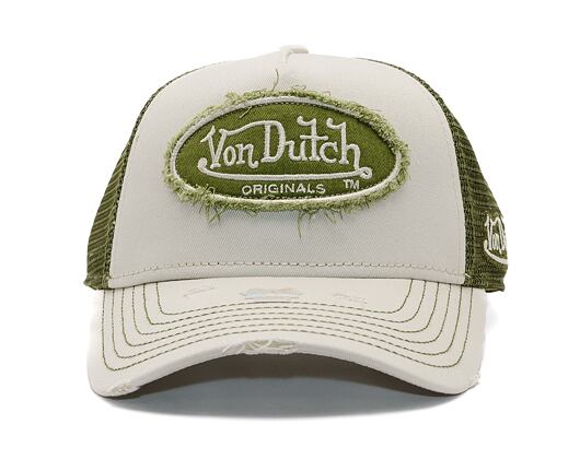 Kšiltovka Von Dutch - Trucker Kalmar - Caps - Cot Twill - White/ Green