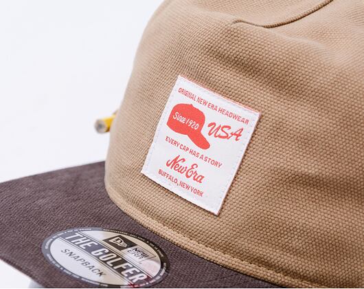 Kšiltovka New Era - Image Drop - Work Cap GOLFER - Tan Brown / Walnut