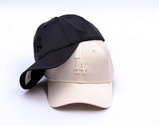 Dámská Kšiltovka New Era - MLB Satin 9FORTY - LA Dodgers - Stone