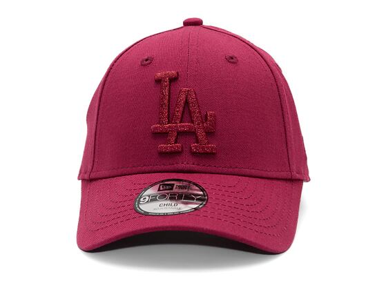 Dětská Kšiltovka New Era - MLB Metallic 9FORTY - LA Dodgers - Burgundy