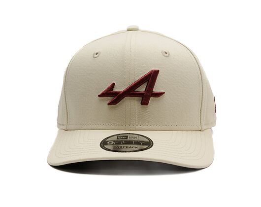 Kšiltovka New Era - F1 Seasonal 9FIFTY Original Fit - Alpine Racing - Cream / Burgundy