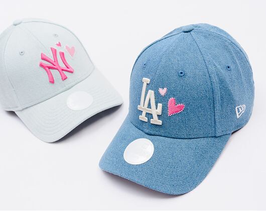 Dámská Kšiltovka New Era - MLB Denim Icon 9FORTY - LA Dodgers - Navy / White