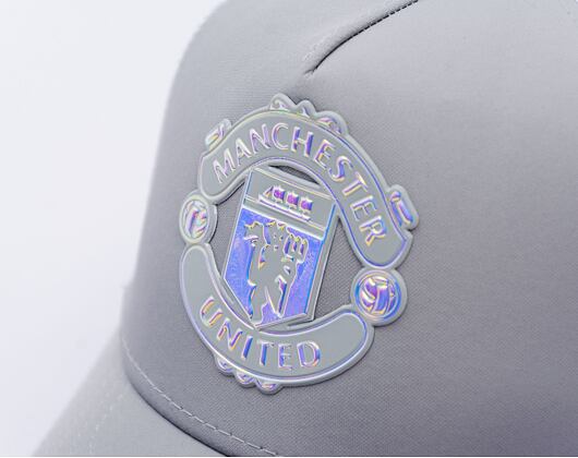 Dětská Kšiltovka New Era - Iridescent 9FORTY Trucker - Manchester United Fc - Gray