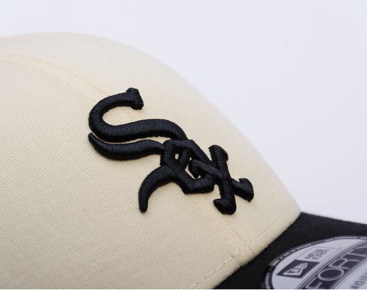 Kšiltovka New Era - MLB Color Block 9FORTY - Chicago White Sox - Cream / Black