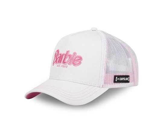 Kšiltovka Capslab - Trucker Barbie - White / Pink