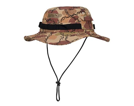 Klobouk Rip N Dip - Wired Boonie Hat Tan - Camo