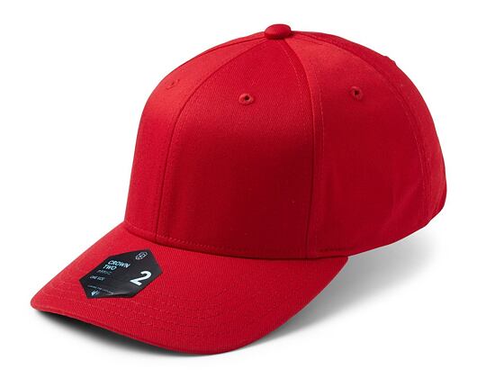State of WOW Crown 2 Baseball Red Velcro Strapback Cap
