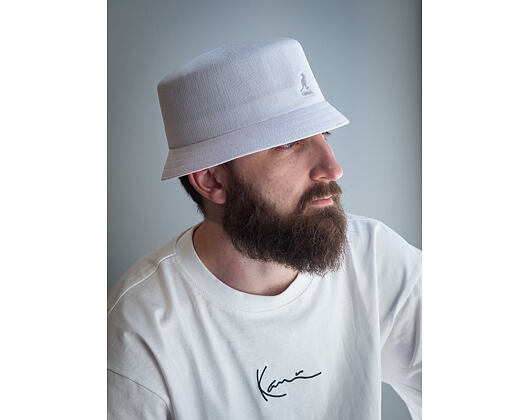 Kangol K3299HT Tropic Bin White Bucket Hat
