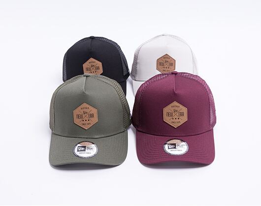 New Era 9FORTY A-Frame Trucker Heritage Patch Snapback Stone Cap