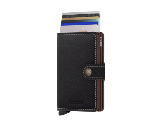 Secrid Miniwallet Saffiano Brown