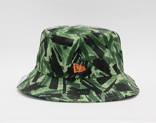 New Era Camo Tapered Bucket New Olive