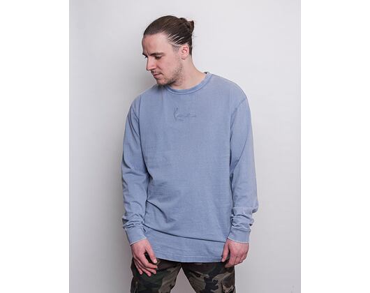 Karl Kani Small Signature Washed LS blue Longsleeve T-shirt