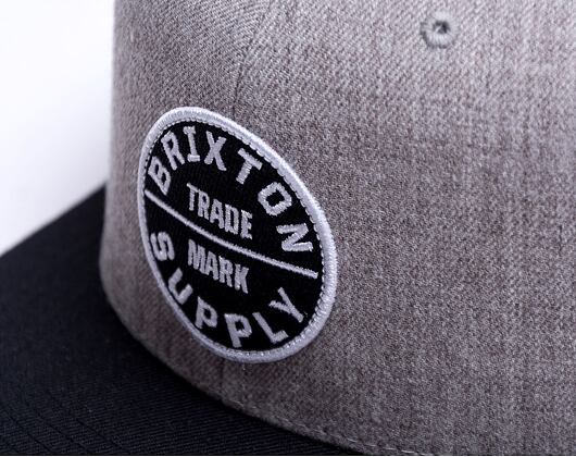 BRIXTON Oath III Snapback Light Heather Grey/Black Cap