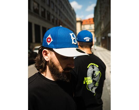 New Era 59FIFTY Low Profile MLB Cooperstown Brooklyn Dodgers Fitted Bright Royal / Grey Cap