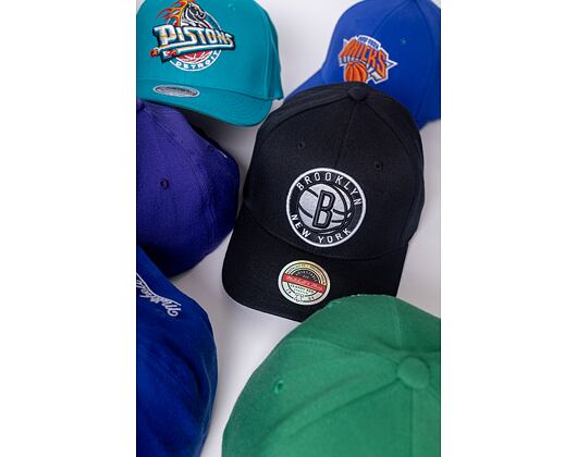 Mitchell & Ness Team Ground 2.0 Stretch Snapback Brooklyn Nets Black Cap