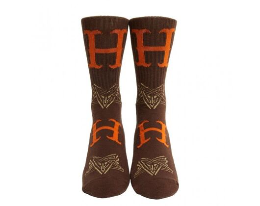 HUF × Thrasher Duality Sock Chocolate Socks