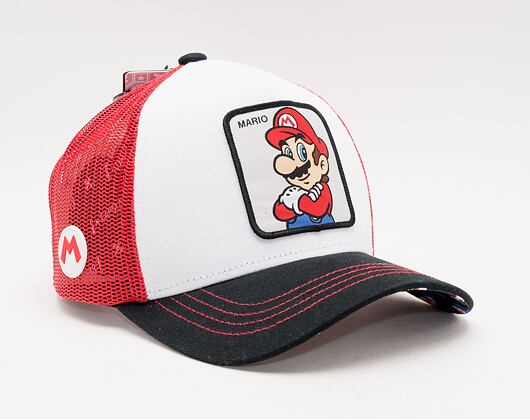 Capslab Trucker - Super Mario CL/SMB/1/MAR White / Red Cap