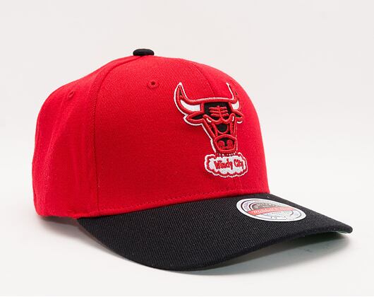 Mitchell & Ness Team 2 Tone 2.0 Stretch Snapback Hwc Chicago Bulls Red / Black Cap