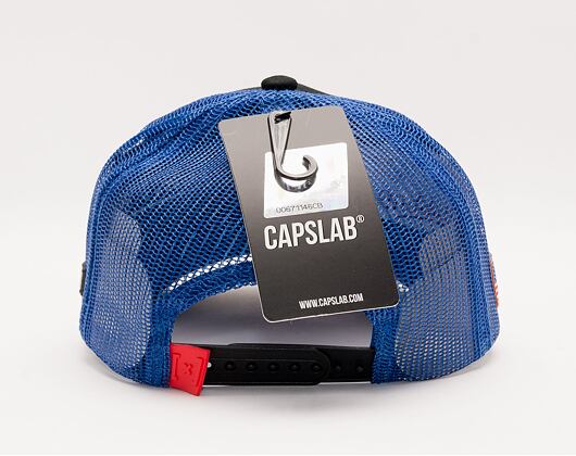 Capslab NASA A-Frame Trucker CL/NASA/1/NAS4 Black / Royal Blue Cap