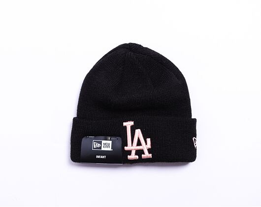 New Era MLB InfantLeague Essential Beanie Los Angeles Dodgers Black / Blush Pink