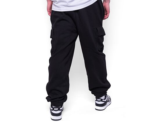 New Era Relaxed Cargo Joggers Black / Off White Sweatpants