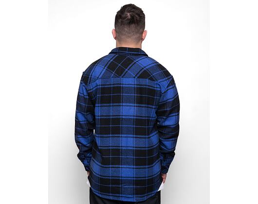 Košile Karl Kani Chest Signature Heavy Flannel Shirt blue/black