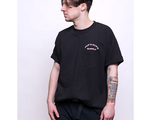 Triko HUF Chop Shop Pocket T-Shirt Black