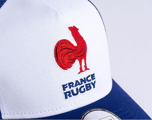 Kšiltovka New Era - 9FORTY Trucker Essential - French Federation Of Rugby - White