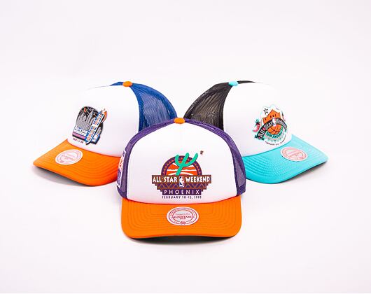 Kšiltovka Mitchell & Ness NBA Party Time Trucker Snapback Hwc Phoenix Suns White