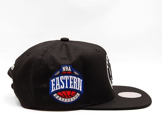 Kšiltovka Mitchell & Ness NBA Conference Patch Snapback Brooklyn Nets Black