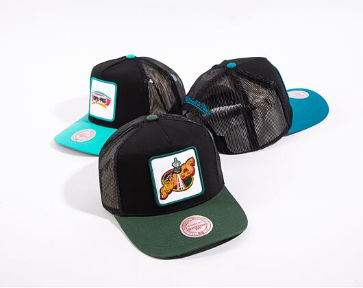 Kšiltovka Mitchell & Ness Nba Truck It Trucker Hwc Supersonics Black