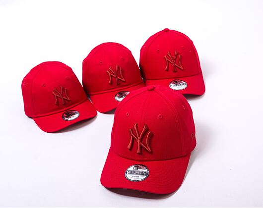 Dětská Kšiltovka New Era 9FORTY Kids MLB League Essential New York Yankees Scarlet / Red