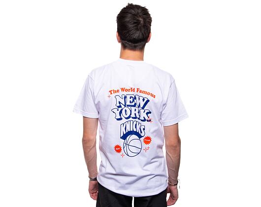 Triko Mitchell & Ness NBA Merch Take Out Tee Knicks White