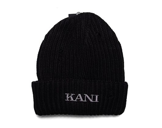 Kulich Karl Kani Small Retro Embro DamageBeanie black/grey