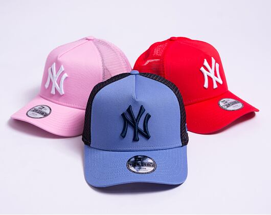 Dětská kšiltovka New Era 9FORTY Kids A-Frame Trucker MLB League Essential New York Yankees Copen Blu